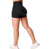 imageYEOREO Seamless High Waisted Shorts for Women Smile Contour Biker Shorts Gym Yoga WorkoutBlack