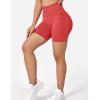 imageYEOREO Seamless High Waisted Shorts for Women Smile Contour Biker Shorts Gym Yoga WorkoutCandy