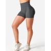 imageYEOREO Seamless High Waisted Shorts for Women Smile Contour Biker Shorts Gym Yoga WorkoutDark Grey
