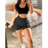 imageYEOREO Seamless High Waisted Shorts for Women Smile Contour Biker Shorts Gym Yoga WorkoutGrey