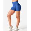imageYEOREO Seamless High Waisted Shorts for Women Smile Contour Biker Shorts Gym Yoga WorkoutRoyal Blue