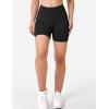 imageYEOREO Seamless High Waisted Shorts for Women Smile Contour Biker Shorts Gym Yoga WorkoutSolid Black