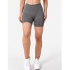 imageYEOREO Seamless High Waisted Shorts for Women Smile Contour Biker Shorts Gym Yoga WorkoutSolid Dark Grey