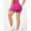 imageYEOREO Seamless High Waisted Shorts for Women Smile Contour Biker Shorts Gym Yoga WorkoutSolid Magenta
