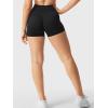 imageYEOREO Womens Biker Shorts 25quot No Front Seam Elysina High Waist Hidden Scrunch Workout Gym Yoga Running ShortsBlack