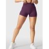 imageYEOREO Womens Biker Shorts 25quot No Front Seam Elysina High Waist Hidden Scrunch Workout Gym Yoga Running ShortsBlack Cherry