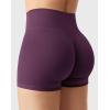 imageYEOREO Womens Biker Shorts 25quot No Front Seam Elysina High Waist Hidden Scrunch Workout Gym Yoga Running ShortsBlack Cherry