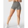 imageYEOREO Womens Biker Shorts 25quot No Front Seam Elysina High Waist Hidden Scrunch Workout Gym Yoga Running ShortsDark Gray