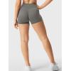 imageYEOREO Womens Biker Shorts 25quot No Front Seam Elysina High Waist Hidden Scrunch Workout Gym Yoga Running ShortsDark Gray