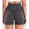 imageYEOREO Workout Biker Shorts for Women 42quot No Front Seam Ericane Scrunch Butt Lifting V High Waist Drawstring Gym Yoga ShortsDark Grey