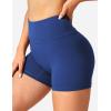 imageYEOREO Workout Biker Shorts for Women Athletic Scrunch Butt High Waisted Running Gym Shorts Yoga Tummy Control SpandexBlue