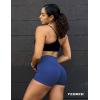 imageYEOREO Workout Biker Shorts for Women Athletic Scrunch Butt High Waisted Running Gym Shorts Yoga Tummy Control SpandexBlue