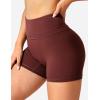 imageYEOREO Workout Biker Shorts for Women Athletic Scrunch Butt High Waisted Running Gym Shorts Yoga Tummy Control SpandexBurgundy