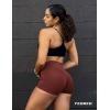 imageYEOREO Workout Biker Shorts for Women Athletic Scrunch Butt High Waisted Running Gym Shorts Yoga Tummy Control SpandexBurgundy