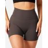 imageYEOREO Workout Biker Shorts for Women Athletic Scrunch Butt High Waisted Running Gym Shorts Yoga Tummy Control SpandexCoffee