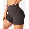 imageYEOREO Workout Biker Shorts for Women Athletic Scrunch Butt High Waisted Running Gym Shorts Yoga Tummy Control SpandexCoffee