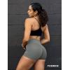 imageYEOREO Workout Biker Shorts for Women Athletic Scrunch Butt High Waisted Running Gym Shorts Yoga Tummy Control SpandexLight Grey