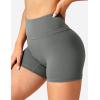 imageYEOREO Workout Biker Shorts for Women Athletic Scrunch Butt High Waisted Running Gym Shorts Yoga Tummy Control SpandexLight Grey