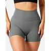 imageYEOREO Workout Biker Shorts for Women Athletic Scrunch Butt High Waisted Running Gym Shorts Yoga Tummy Control SpandexLight Grey
