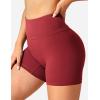 imageYEOREO Workout Biker Shorts for Women Athletic Scrunch Butt High Waisted Running Gym Shorts Yoga Tummy Control SpandexMaroon