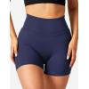 imageYEOREO Workout Biker Shorts for Women Athletic Scrunch Butt High Waisted Running Gym Shorts Yoga Tummy Control SpandexNavy Blue