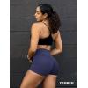 imageYEOREO Workout Biker Shorts for Women Athletic Scrunch Butt High Waisted Running Gym Shorts Yoga Tummy Control SpandexNavy Blue