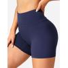 imageYEOREO Workout Biker Shorts for Women Athletic Scrunch Butt High Waisted Running Gym Shorts Yoga Tummy Control SpandexNavy Blue