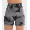 imageYEOREO Scrunch Workout Shorts Butt Lifting Jada Shorts Tie Dye Seamless Gym Biker Screen Print 36quot Training ShortsBlack Grey