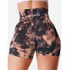imageYEOREO Scrunch Workout Shorts Butt Lifting Jada Shorts Tie Dye Seamless Gym Biker Screen Print 36quot Training ShortsBrown
