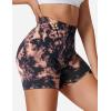 imageYEOREO Scrunch Workout Shorts Butt Lifting Jada Shorts Tie Dye Seamless Gym Biker Screen Print 36quot Training ShortsBrown