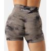 imageYEOREO Scrunch Workout Shorts Butt Lifting Jada Shorts Tie Dye Seamless Gym Biker Screen Print 36quot Training ShortsBrown Marble