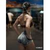 imageYEOREO Scrunch Workout Shorts Butt Lifting Jada Shorts Tie Dye Seamless Gym Biker Screen Print 36quot Training ShortsGrey Beige