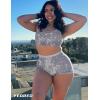 imageYEOREO Scrunch Workout Shorts Butt Lifting Jada Shorts Tie Dye Seamless Gym Biker Screen Print 36quot Training ShortsLight Grey