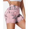 imageYEOREO Scrunch Workout Shorts Butt Lifting Jada Shorts Tie Dye Seamless Gym Biker Screen Print 36quot Training ShortsPink