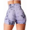 imageYEOREO Scrunch Workout Shorts Butt Lifting Jada Shorts Tie Dye Seamless Gym Biker Screen Print 36quot Training ShortsPurple