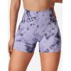 imageYEOREO Scrunch Workout Shorts Butt Lifting Jada Shorts Tie Dye Seamless Gym Biker Screen Print 36quot Training ShortsPurple