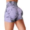 imageYEOREO Scrunch Workout Shorts Butt Lifting Jada Shorts Tie Dye Seamless Gym Biker Screen Print 36quot Training ShortsPurple