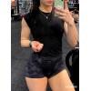 imageYEOREO Scrunch Workout Shorts Butt Lifting Jada Shorts Tie Dye Seamless Gym Biker Screen Print 36quot Training ShortsPurple Night Marble