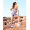 imageYEOREO Scrunch Workout Shorts Butt Lifting Jada Shorts Tie Dye Seamless Gym Biker Screen Print 36quot Training ShortsViolet