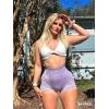 imageYEOREO Scrunch Workout Shorts Butt Lifting Jada Shorts Tie Dye Seamless Gym Biker Screen Print 36quot Training ShortsViolet