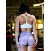imageYEOREO Scrunch Workout Shorts Butt Lifting Jada Shorts Tie Dye Seamless Gym Biker Screen Print 36quot Training ShortsViolet