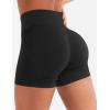imageYEOREO Workout Shorts Women 45quot Biker Gym Shorts Suthleah Tummy Control Seamless Scrunch Butt Lifting Running Yoga ShortsBlack