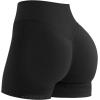 imageYEOREO Workout Shorts Women 45quot Biker Gym Shorts Suthleah Tummy Control Seamless Scrunch Butt Lifting Running Yoga ShortsBlack