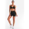 imageYEOREO Workout Shorts Women 45quot Biker Gym Shorts Suthleah Tummy Control Seamless Scrunch Butt Lifting Running Yoga ShortsBlack