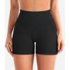 imageYEOREO Workout Shorts Women 45quot Biker Gym Shorts Suthleah Tummy Control Seamless Scrunch Butt Lifting Running Yoga ShortsBlack