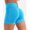 imageYEOREO Workout Shorts Women 45quot Biker Gym Shorts Suthleah Tummy Control Seamless Scrunch Butt Lifting Running Yoga ShortsBright Blue