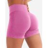 imageYEOREO Workout Shorts Women 45quot Biker Gym Shorts Suthleah Tummy Control Seamless Scrunch Butt Lifting Running Yoga ShortsPink