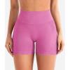 imageYEOREO Workout Shorts Women 45quot Biker Gym Shorts Suthleah Tummy Control Seamless Scrunch Butt Lifting Running Yoga ShortsPink
