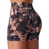 imageYEOREO Scrunch Workout Shorts Butt Lifting Jada Shorts Tie Dye Seamless Gym Biker Screen Print 36quot Training ShortsBrown