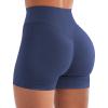 imageYEOREO Workout Shorts Women 45quot Biker Gym Shorts Suthleah Tummy Control Seamless Scrunch Butt Lifting Running Yoga ShortsDeep Blue